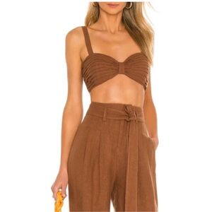 Ronny Kobo x REVOLVE | Dawn Top | Matching Set in Brown